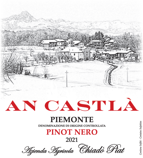 Az Agricola Chiado` Piat - An Castla` Piemonte DOC Pinot Nero 2021 (barrique)