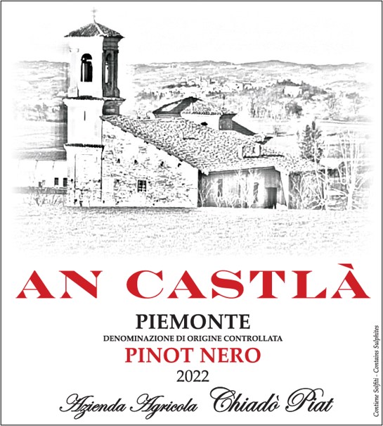 Az Agricola Chiado` Piat - An Castla` Piemonte DOC Pinot Nero 2022